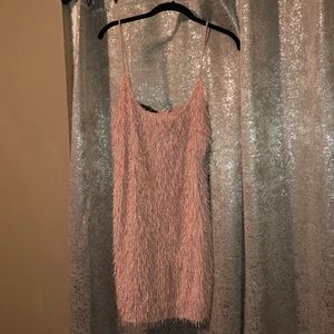 Baby Pink Fringe Dress